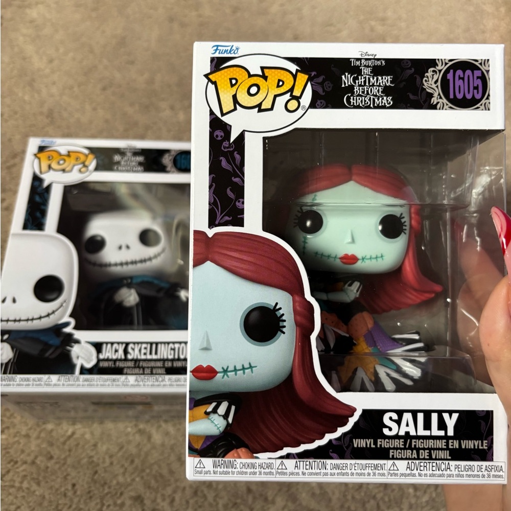 Funko Pop Sally Nightmare Before Christmas Jack and Sally Set 1605 1604